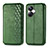 Leather Case Stands Flip Cover Holder S01D for Realme 10 Pro+ Plus 5G Green