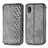 Leather Case Stands Flip Cover Holder S01D for Samsung Galaxy A20 SC-02M SCV46 Gray