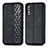 Leather Case Stands Flip Cover Holder S01D for Samsung Galaxy A70S Black