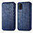 Leather Case Stands Flip Cover Holder S01D for Samsung Galaxy A71 5G Blue