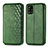 Leather Case Stands Flip Cover Holder S01D for Samsung Galaxy A71 5G Green