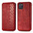 Leather Case Stands Flip Cover Holder S01D for Samsung Galaxy A81 Red