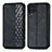 Leather Case Stands Flip Cover Holder S01D for Samsung Galaxy F62 5G Black