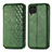 Leather Case Stands Flip Cover Holder S01D for Samsung Galaxy F62 5G Green