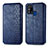 Leather Case Stands Flip Cover Holder S01D for Samsung Galaxy M31 Prime Edition Blue