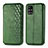 Leather Case Stands Flip Cover Holder S01D for Samsung Galaxy M31s Green