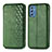 Leather Case Stands Flip Cover Holder S01D for Samsung Galaxy M52 5G Green
