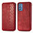 Leather Case Stands Flip Cover Holder S01D for Samsung Galaxy M52 5G Red