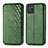 Leather Case Stands Flip Cover Holder S01D for Samsung Galaxy M60s Green