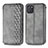 Leather Case Stands Flip Cover Holder S01D for Samsung Galaxy Note 10 Lite Gray