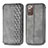 Leather Case Stands Flip Cover Holder S01D for Samsung Galaxy Note 20 5G Gray