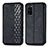 Leather Case Stands Flip Cover Holder S01D for Samsung Galaxy S20 Black