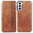Leather Case Stands Flip Cover Holder S01D for Samsung Galaxy S22 5G
