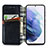 Leather Case Stands Flip Cover Holder S01D for Samsung Galaxy S22 Plus 5G