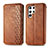 Leather Case Stands Flip Cover Holder S01D for Samsung Galaxy S22 Ultra 5G