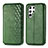 Leather Case Stands Flip Cover Holder S01D for Samsung Galaxy S22 Ultra 5G Green