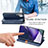 Leather Case Stands Flip Cover Holder S01D for Samsung Galaxy S23 Ultra 5G