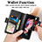Leather Case Stands Flip Cover Holder S01D for Samsung Galaxy Z Fold4 5G
