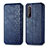 Leather Case Stands Flip Cover Holder S01D for Sony Xperia 1 II Blue