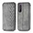 Leather Case Stands Flip Cover Holder S01D for Sony Xperia 1 II Gray