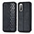 Leather Case Stands Flip Cover Holder S01D for Sony Xperia 10 II Black