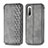 Leather Case Stands Flip Cover Holder S01D for Sony Xperia 10 II Gray