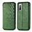 Leather Case Stands Flip Cover Holder S01D for Sony Xperia 10 II Green