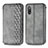 Leather Case Stands Flip Cover Holder S01D for Sony Xperia Ace II Gray