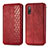 Leather Case Stands Flip Cover Holder S01D for Sony Xperia Ace II Red