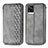 Leather Case Stands Flip Cover Holder S01D for Vivo V20 Gray