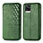 Leather Case Stands Flip Cover Holder S01D for Vivo V20 Green