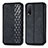 Leather Case Stands Flip Cover Holder S01D for Vivo Y20 Black