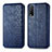 Leather Case Stands Flip Cover Holder S01D for Vivo Y30 Blue
