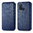 Leather Case Stands Flip Cover Holder S01D for Vivo Y50 Blue