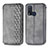 Leather Case Stands Flip Cover Holder S01D for Vivo Y50 Gray