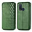 Leather Case Stands Flip Cover Holder S01D for Vivo Y50 Green