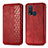 Leather Case Stands Flip Cover Holder S01D for Vivo Y50 Red