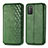 Leather Case Stands Flip Cover Holder S01D for Xiaomi Poco M3 Green