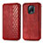 Leather Case Stands Flip Cover Holder S01D for Xiaomi Redmi 10X Pro 5G Red