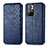 Leather Case Stands Flip Cover Holder S01D for Xiaomi Redmi Note 11S 5G Blue