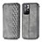 Leather Case Stands Flip Cover Holder S01D for Xiaomi Redmi Note 11S 5G Gray