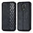 Leather Case Stands Flip Cover Holder S01D for Xiaomi Redmi Note 9 Pro Max Black