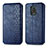 Leather Case Stands Flip Cover Holder S01D for Xiaomi Redmi Note 9 Pro Max Blue