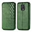 Leather Case Stands Flip Cover Holder S01D for Xiaomi Redmi Note 9 Pro Max Green