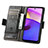 Leather Case Stands Flip Cover Holder S02D for Motorola Moto E30