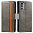 Leather Case Stands Flip Cover Holder S02D for Motorola Moto E32s