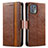 Leather Case Stands Flip Cover Holder S02D for Motorola Moto Edge 20 Lite 5G