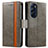 Leather Case Stands Flip Cover Holder S02D for Motorola Moto Edge X30 5G