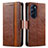 Leather Case Stands Flip Cover Holder S02D for Motorola Moto Edge X30 5G