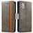 Leather Case Stands Flip Cover Holder S02D for Motorola Moto G Stylus (2021)